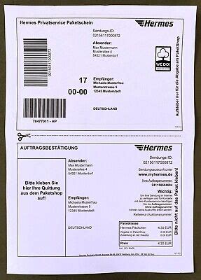 hermes aufkleber|hermes paketschein ohne drucker.